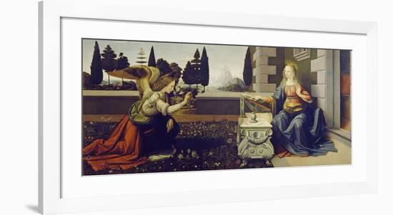 The Annunciation, ca. 1472-Leonardo Da Vinci-Framed Giclee Print