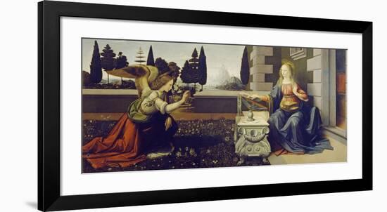 The Annunciation, ca. 1472-Leonardo Da Vinci-Framed Giclee Print