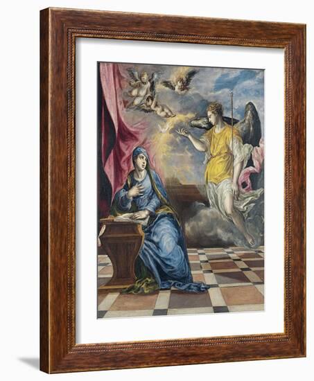 The Annunciation, Ca 1576-El Greco-Framed Giclee Print