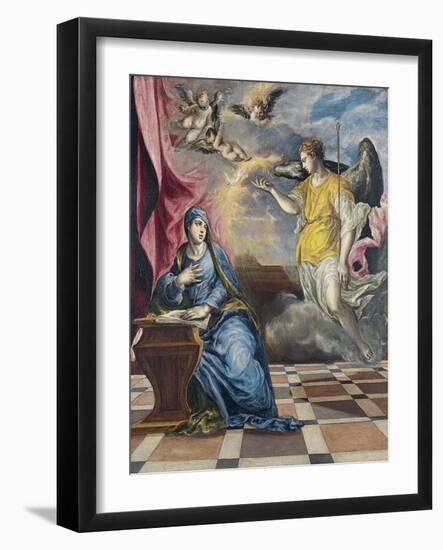 The Annunciation, Ca 1576-El Greco-Framed Giclee Print