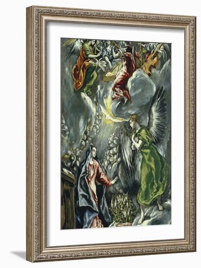 The Annunciation, Ca 1596-1600-El Greco-Framed Giclee Print