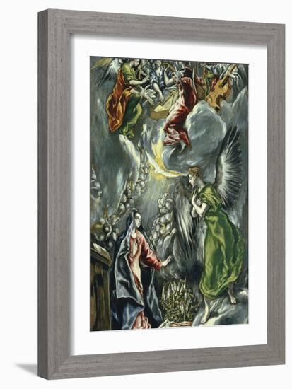 The Annunciation, Ca 1596-1600-El Greco-Framed Giclee Print