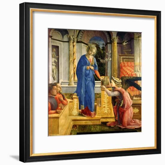 The Annunciation, Carafa Chapel, Santa Maria Sopra Minerva, Rome, 1488-93-Filippino Lippi-Framed Giclee Print