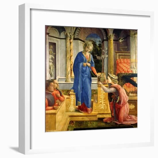 The Annunciation, Carafa Chapel, Santa Maria Sopra Minerva, Rome, 1488-93-Filippino Lippi-Framed Giclee Print