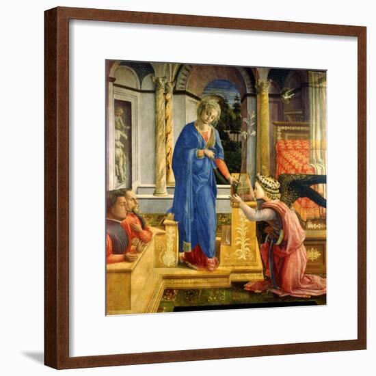 The Annunciation, Carafa Chapel, Santa Maria Sopra Minerva, Rome, 1488-93-Filippino Lippi-Framed Giclee Print