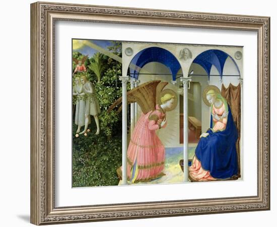 The Annunciation, circa 1430-32-Fra Angelico-Framed Giclee Print