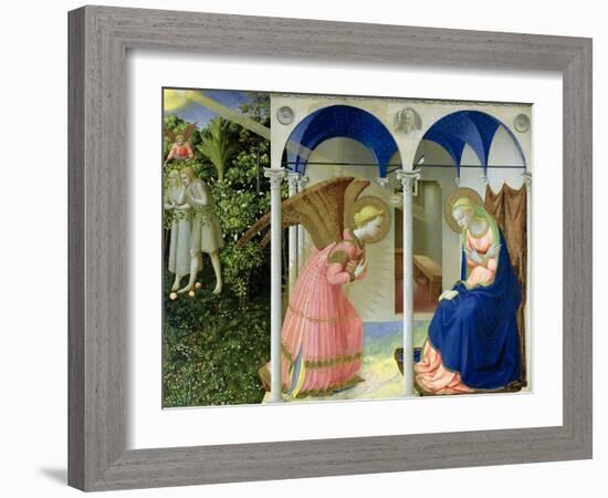 The Annunciation, circa 1430-32-Fra Angelico-Framed Giclee Print