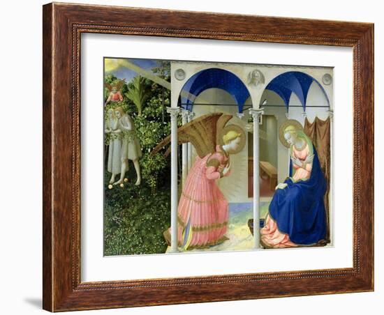 The Annunciation, circa 1430-32-Fra Angelico-Framed Giclee Print