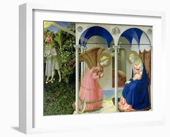 The Annunciation, circa 1430-32-Fra Angelico-Framed Giclee Print