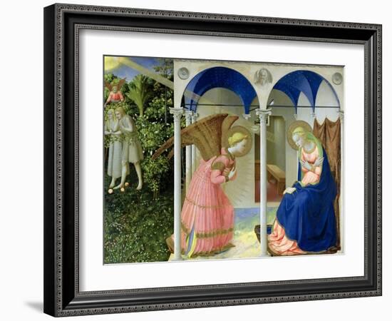 The Annunciation, circa 1430-32-Fra Angelico-Framed Giclee Print