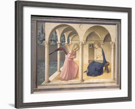 The Annunciation, circa 1438-45-Fra Angelico-Framed Giclee Print