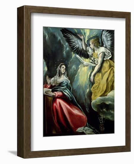 The Annunciation, circa 1575-El Greco-Framed Giclee Print