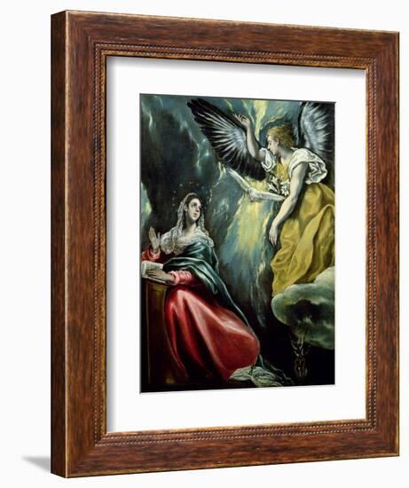 The Annunciation, circa 1575-El Greco-Framed Giclee Print