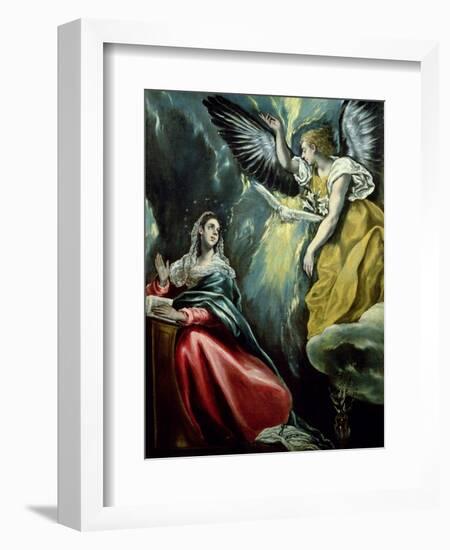 The Annunciation, circa 1575-El Greco-Framed Giclee Print