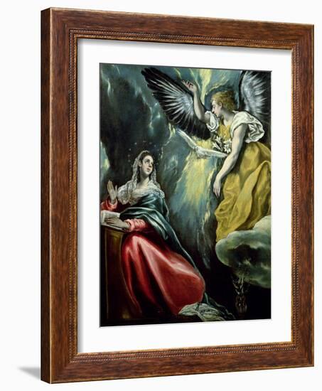 The Annunciation, circa 1575-El Greco-Framed Giclee Print