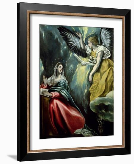 The Annunciation, circa 1575-El Greco-Framed Giclee Print