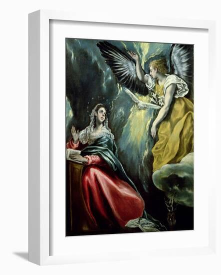 The Annunciation, circa 1575-El Greco-Framed Giclee Print