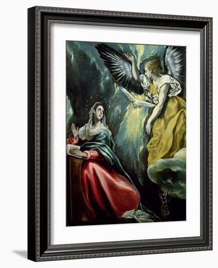 The Annunciation, circa 1575-El Greco-Framed Giclee Print