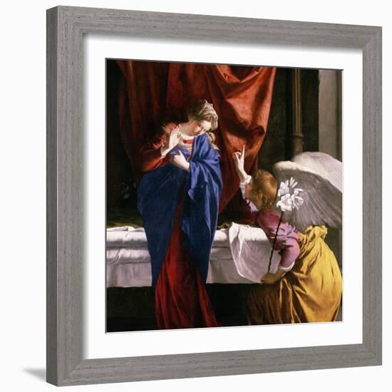 The Annunciation, circa 1623-Orazio Gentileschi-Framed Giclee Print