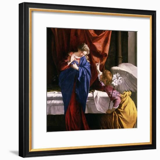 The Annunciation, circa 1623-Orazio Gentileschi-Framed Giclee Print