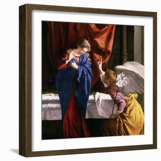 The Annunciation, circa 1623-Orazio Gentileschi-Framed Giclee Print