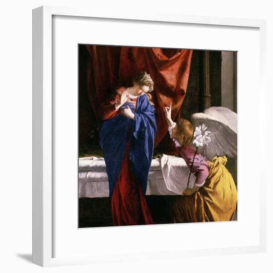 The Annunciation, circa 1623-Orazio Gentileschi-Framed Giclee Print