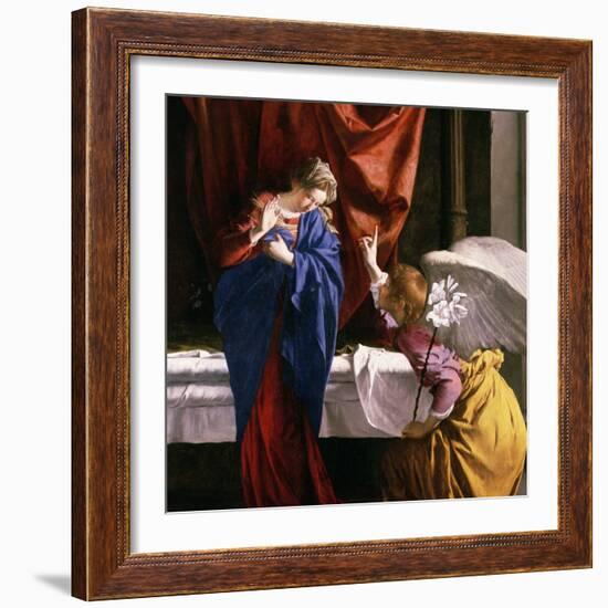 The Annunciation, circa 1623-Orazio Gentileschi-Framed Giclee Print