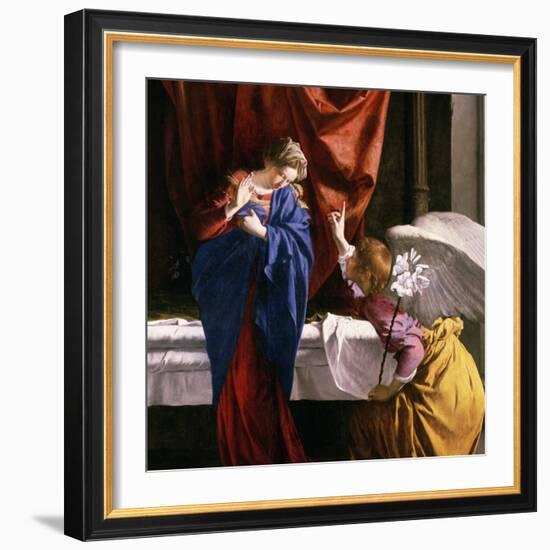 The Annunciation, circa 1623-Orazio Gentileschi-Framed Giclee Print