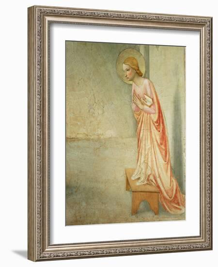 The Annunciation, Detail of the Virgin, 1442-Fra Angelico-Framed Giclee Print