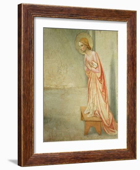 The Annunciation, Detail of the Virgin, 1442-Fra Angelico-Framed Giclee Print