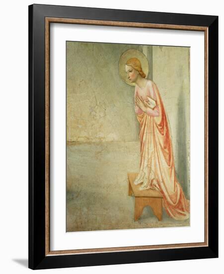 The Annunciation, Detail of the Virgin, 1442-Fra Angelico-Framed Giclee Print