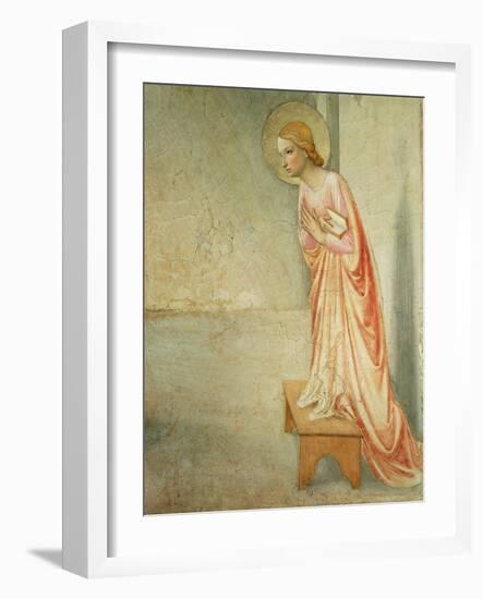 The Annunciation, Detail of the Virgin, 1442-Fra Angelico-Framed Giclee Print