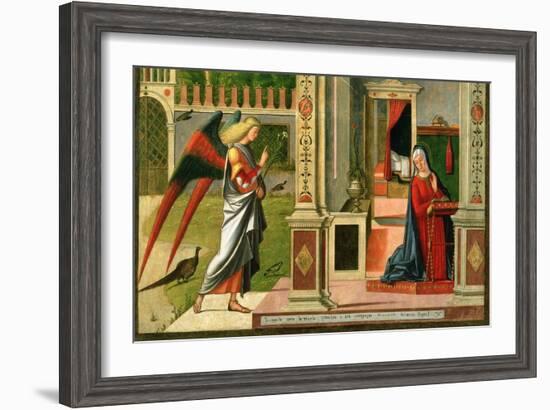 The Annunciation (Detail)-Vittore Carpaccio-Framed Giclee Print