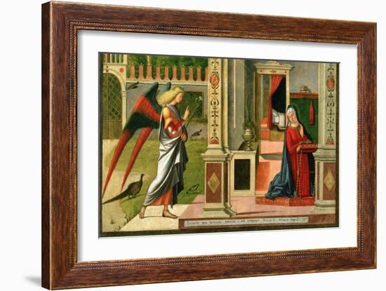 The Annunciation (Detail)-Vittore Carpaccio-Framed Giclee Print