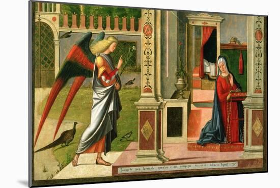 The Annunciation (Detail)-Vittore Carpaccio-Mounted Giclee Print