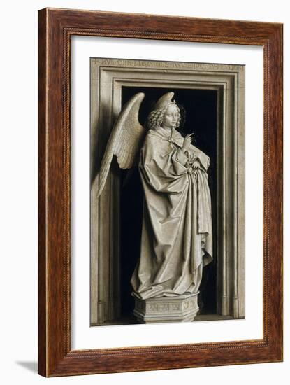 The Annunciation (Diptych, Left Pane), 1434-1435-Jan van Eyck-Framed Giclee Print