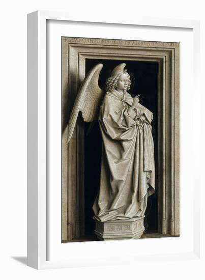 The Annunciation (Diptych, Left Pane), 1434-1435-Jan van Eyck-Framed Giclee Print