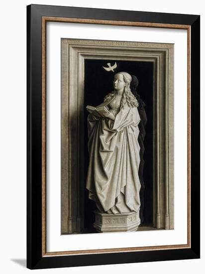 The Annunciation (Diptych, Right Pane), 1434-1435-Jan van Eyck-Framed Giclee Print