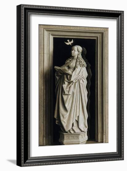 The Annunciation (Diptych, Right Pane), 1434-1435-Jan van Eyck-Framed Giclee Print