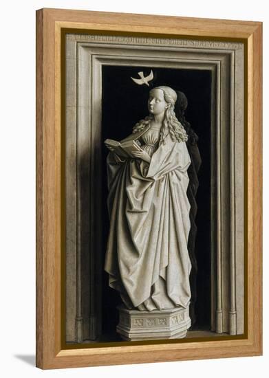 The Annunciation (Diptych, Right Pane), 1434-1435-Jan van Eyck-Framed Premier Image Canvas