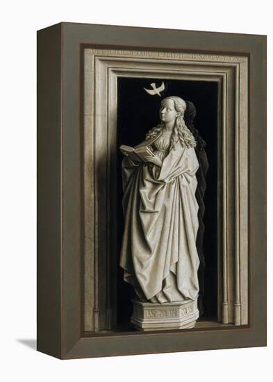 The Annunciation (Diptych, Right Pane), 1434-1435-Jan van Eyck-Framed Premier Image Canvas