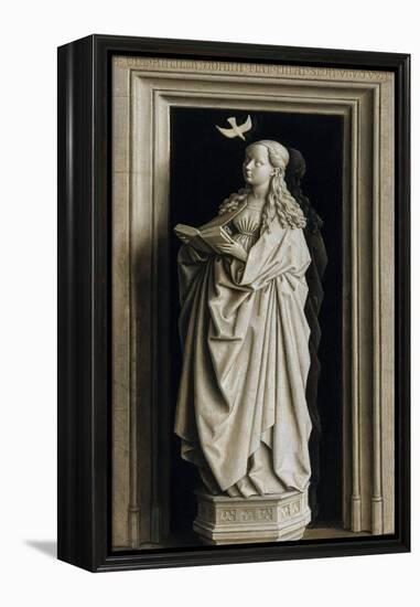 The Annunciation (Diptych, Right Pane), 1434-1435-Jan van Eyck-Framed Premier Image Canvas