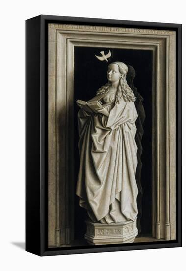 The Annunciation (Diptych, Right Pane), 1434-1435-Jan van Eyck-Framed Premier Image Canvas