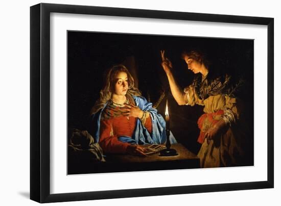 The Annunciation, Early 17th C-Matthias Stomer-Framed Giclee Print
