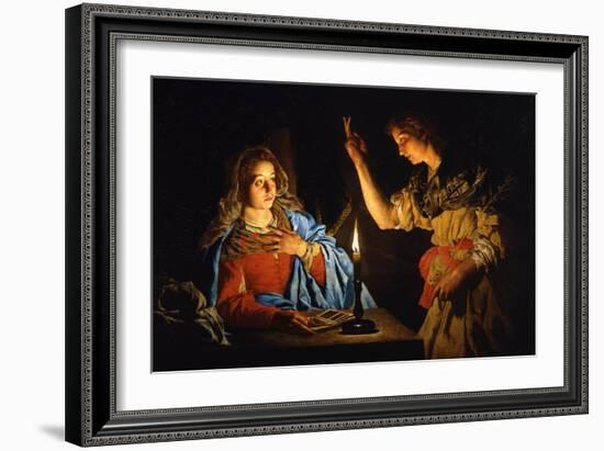 The Annunciation, Early 17th C-Matthias Stomer-Framed Giclee Print