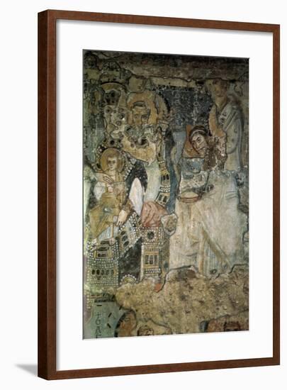 The Annunciation (Fresco in Santa Maria Antiqu), 565-578-null-Framed Giclee Print