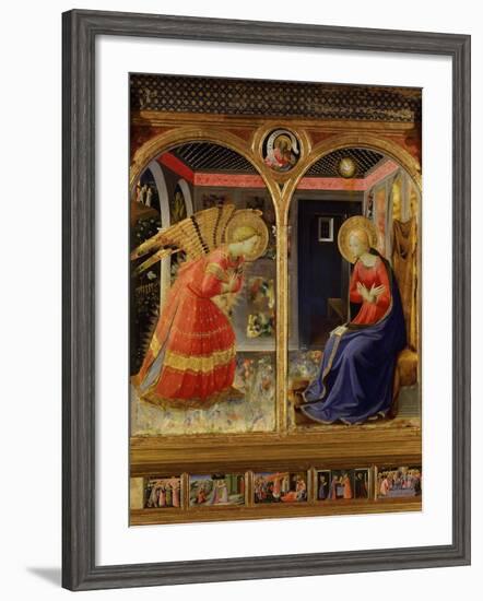 The Annunciation, from C. 1440 Altarpiece of Convent of Montecarlo-Fra Angelico-Framed Photographic Print