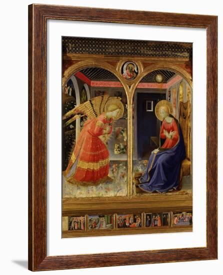 The Annunciation, from C. 1440 Altarpiece of Convent of Montecarlo-Fra Angelico-Framed Photographic Print