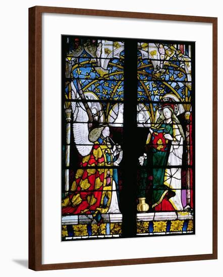 The Annunciation, from the Chapel of Jacques Coeur, 15th Century-null-Framed Giclee Print