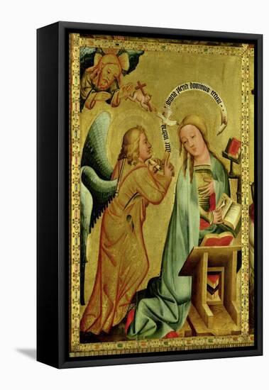 The Annunciation from the High Altar of St. Peter's in Hamburg, the Grabower Altar, 1383-Master Bertram of Minden-Framed Premier Image Canvas
